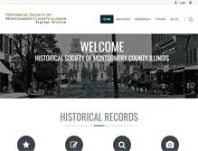 Tablet Screenshot of history.montgomeryco.com